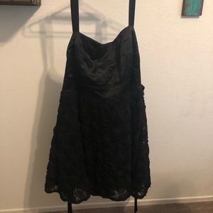 Torrid formal halter dress with rosettes plus size